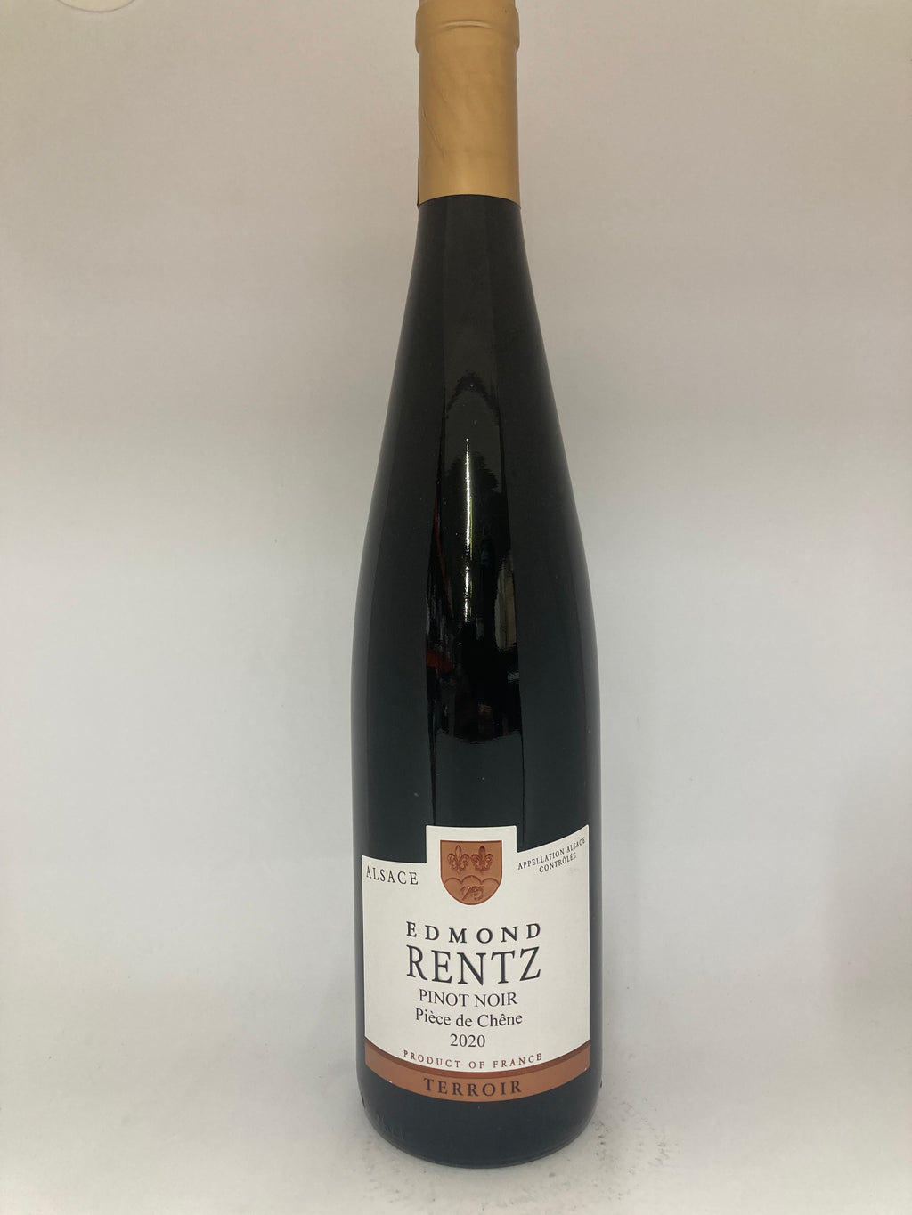 Pinot Noir fût de chêne 2022 Alsace Domaine Edmond Rentz 75cl - boisé vanillé médaillé argent Colmar