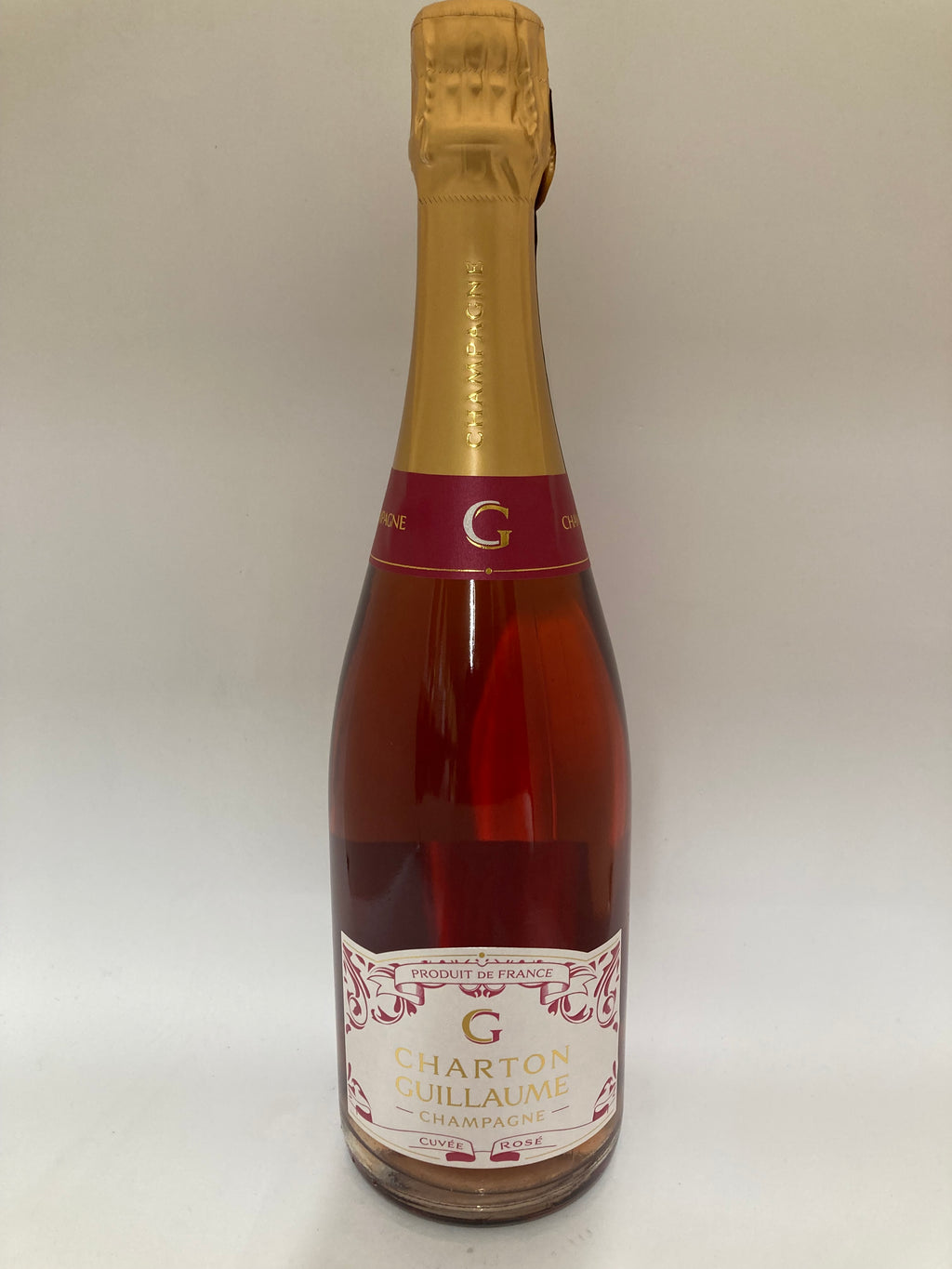 Champagne Charton Guillaume Cuvée Rosé 75cl - champagne rosé élégant fruité