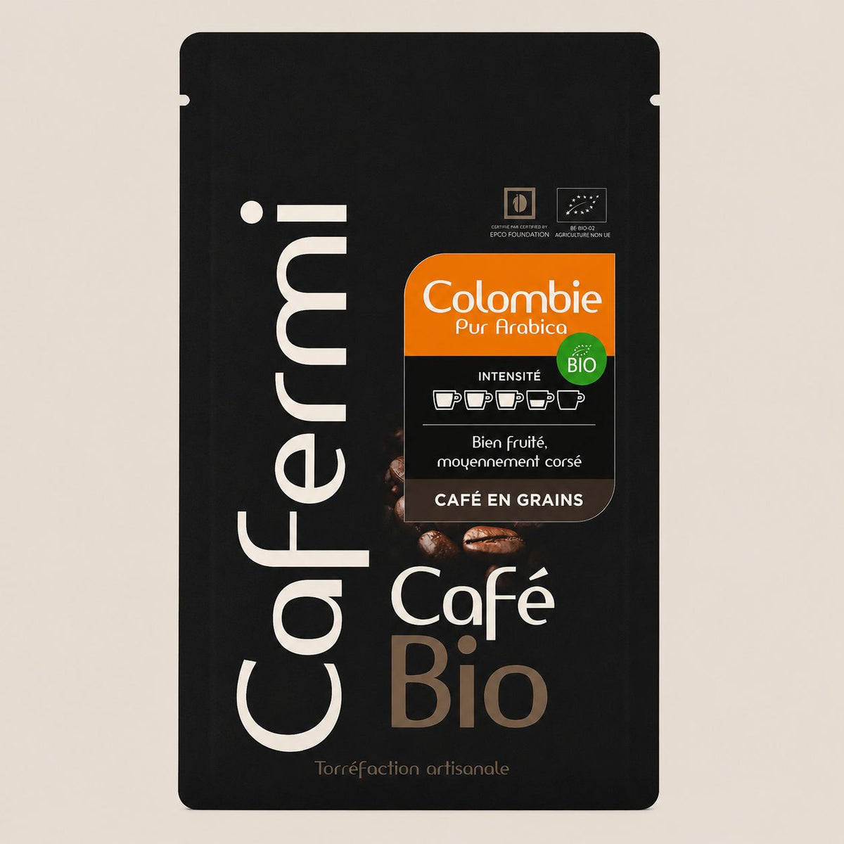 Café Colombie Bio Cafermi - moyennement corsé fruité chocolat noir citron 250g 1kg
