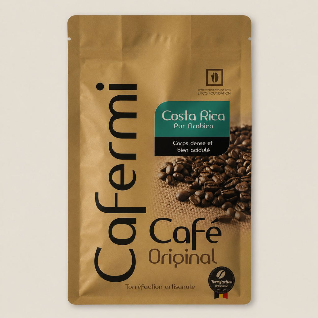 Café Costa Rica Cafermi - corps dense acidulé torréfaction moyenne filtre expresso 250g