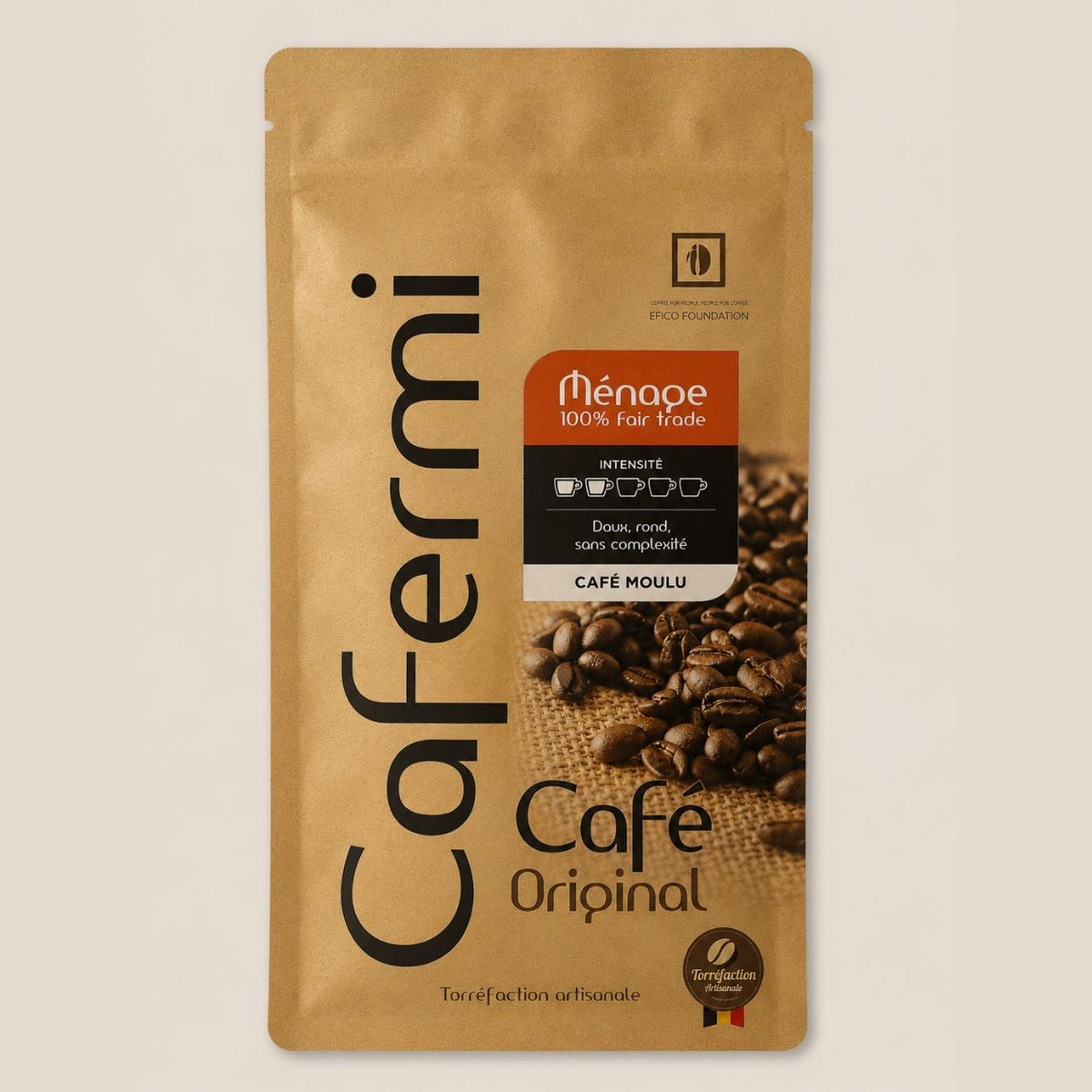 Café Ménage Cafermi - mélange traditionnel corps rond en grains ou moulu 500g