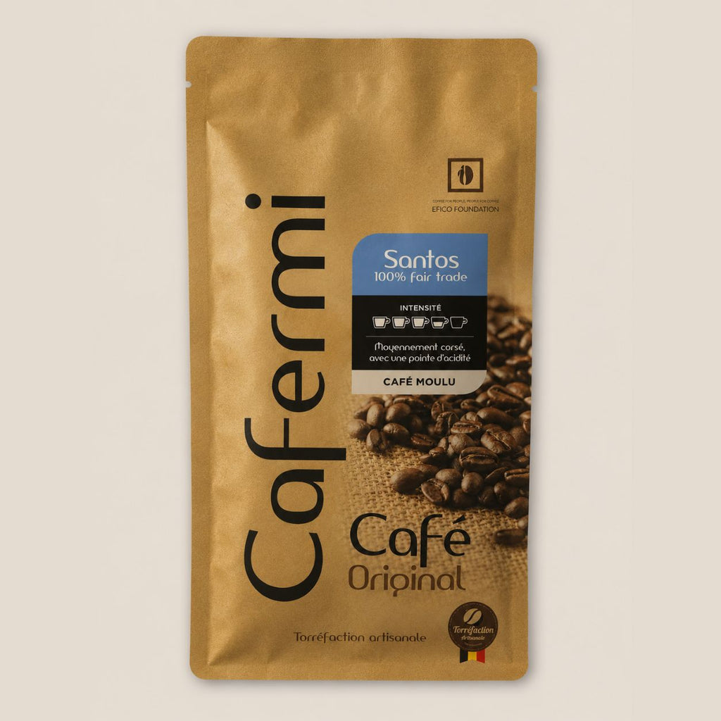 Café Santos Cafermi - mélange Mexique Maragogype moyennement corsé finesse 500g